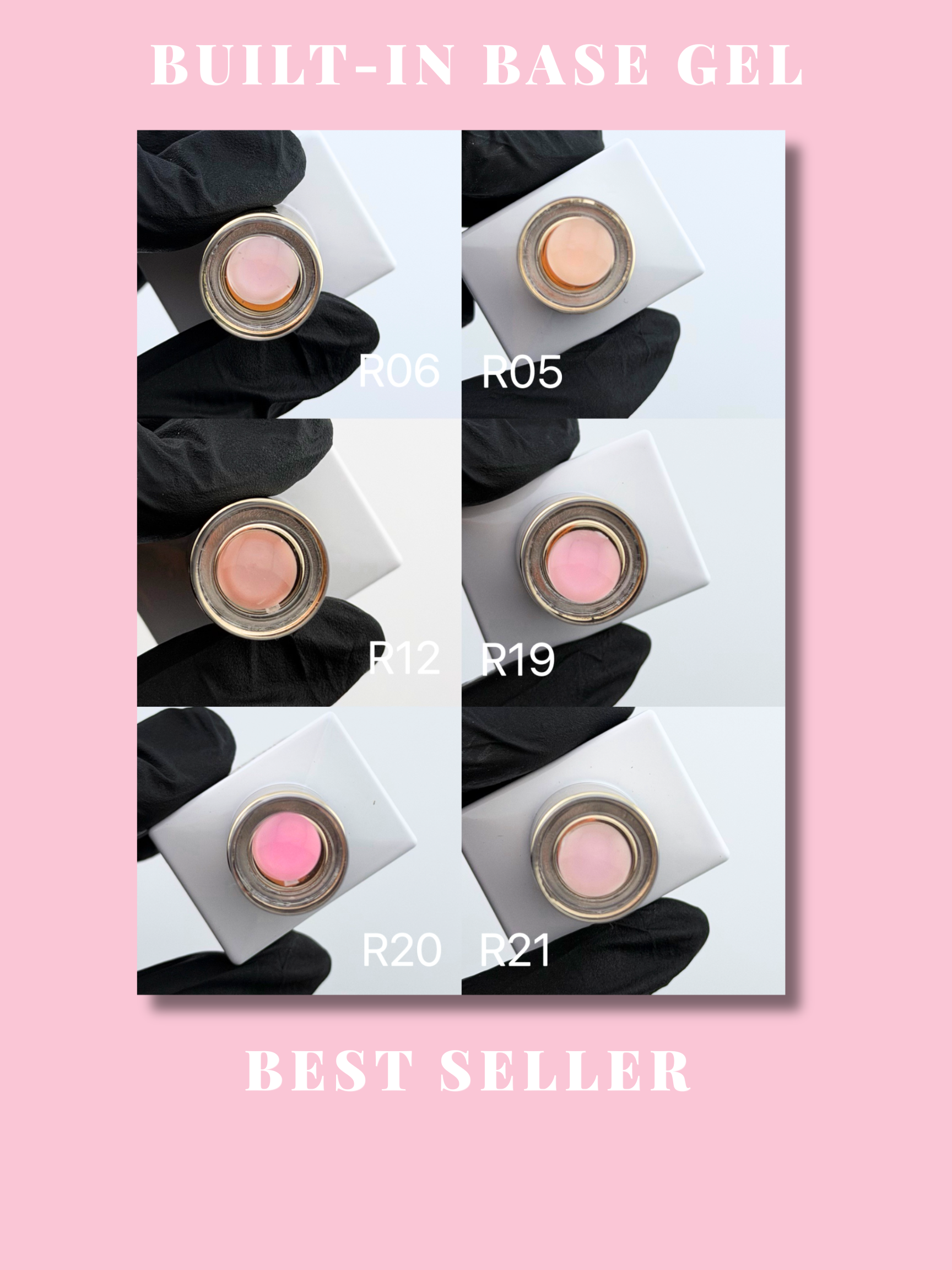 JINK BIAB Gel -24 Luxe Shades + Clear ( Top-rated )