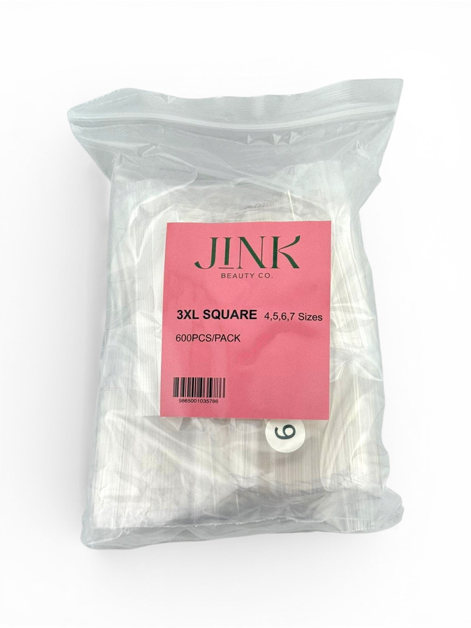 3XL Square No C 4.5.6.7 600 pcs / bag / Clear