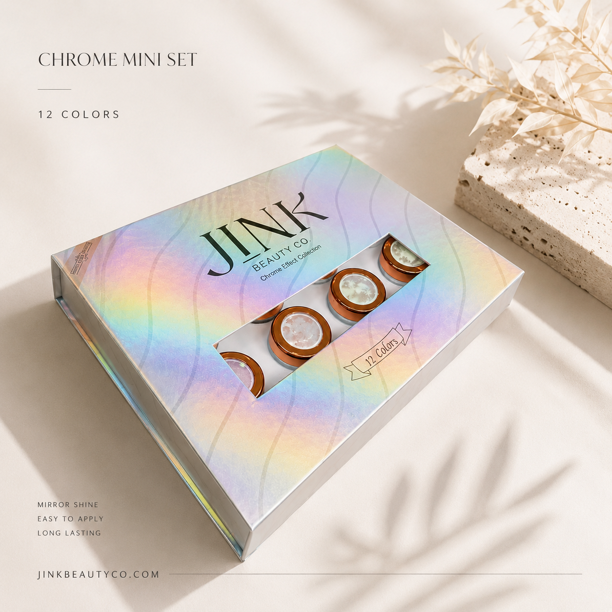 JINK Chrome Powder Mini Set – 12 Shades