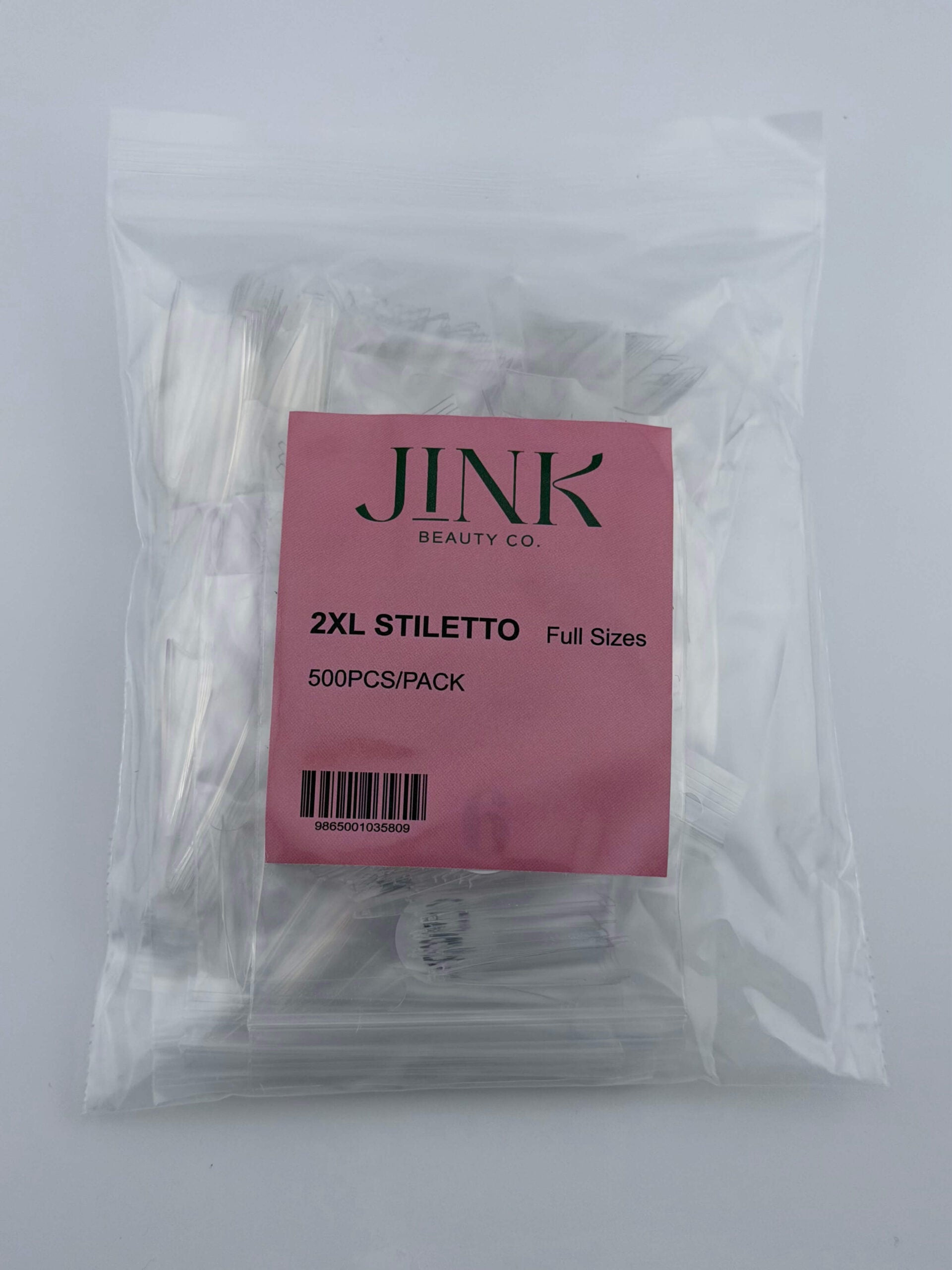 Straight Flat XXL STILETTO 500PCS/BAG – Clear
