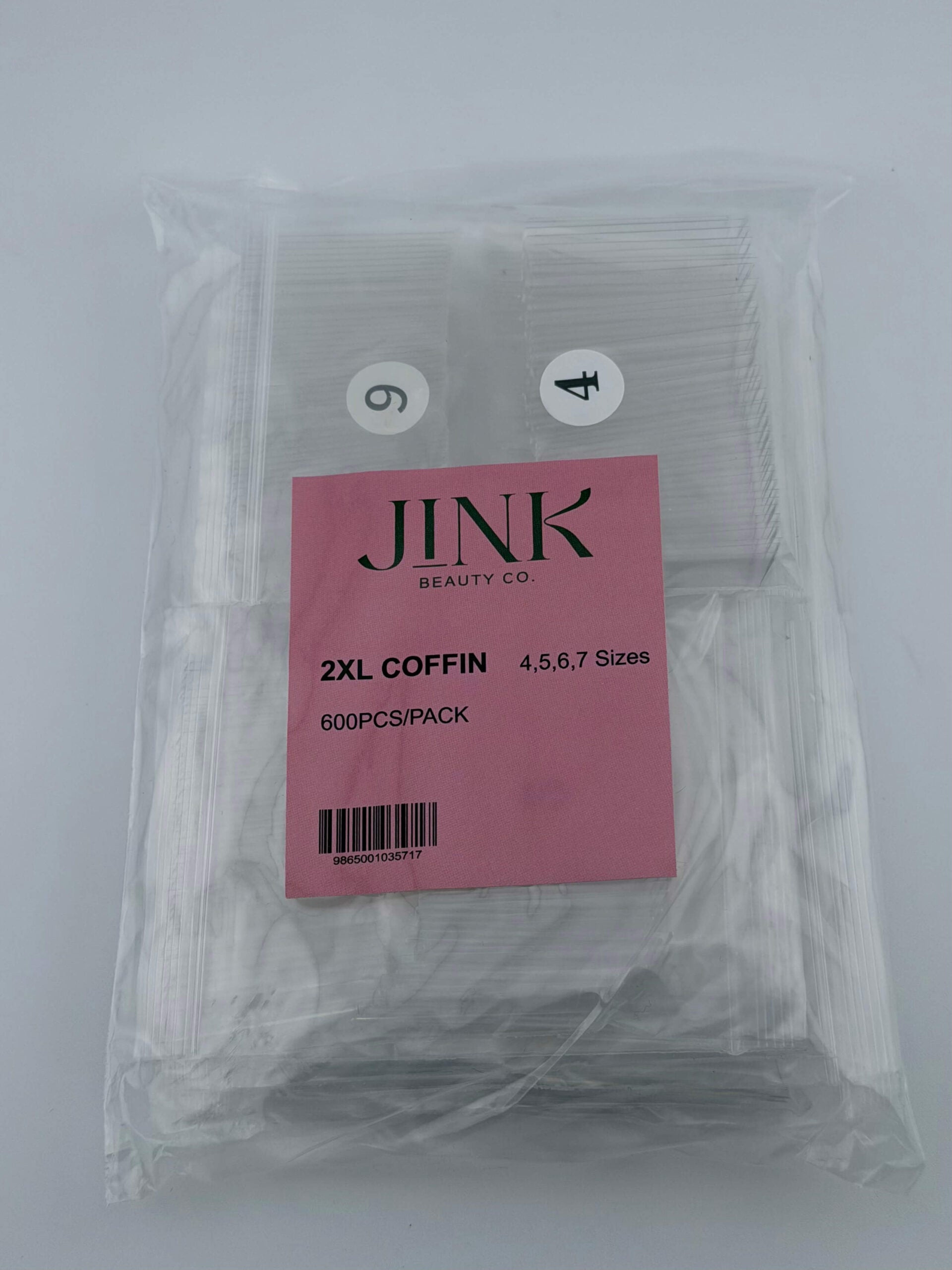 XXL Coffin No C Refill 4.5.6.7 600pcs/bag-CLEAR