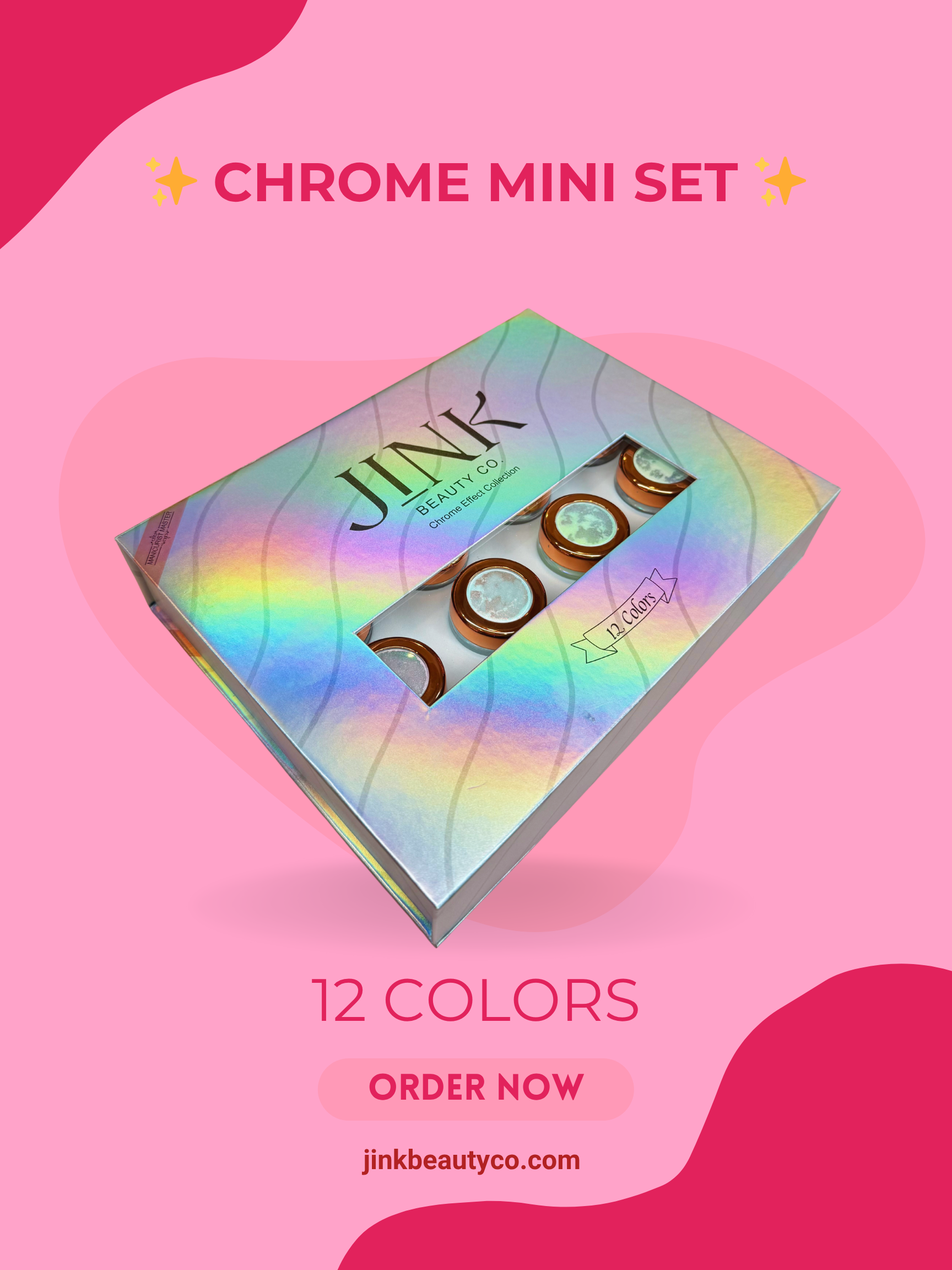Chrome Mini set – 12 màu lấp lánh