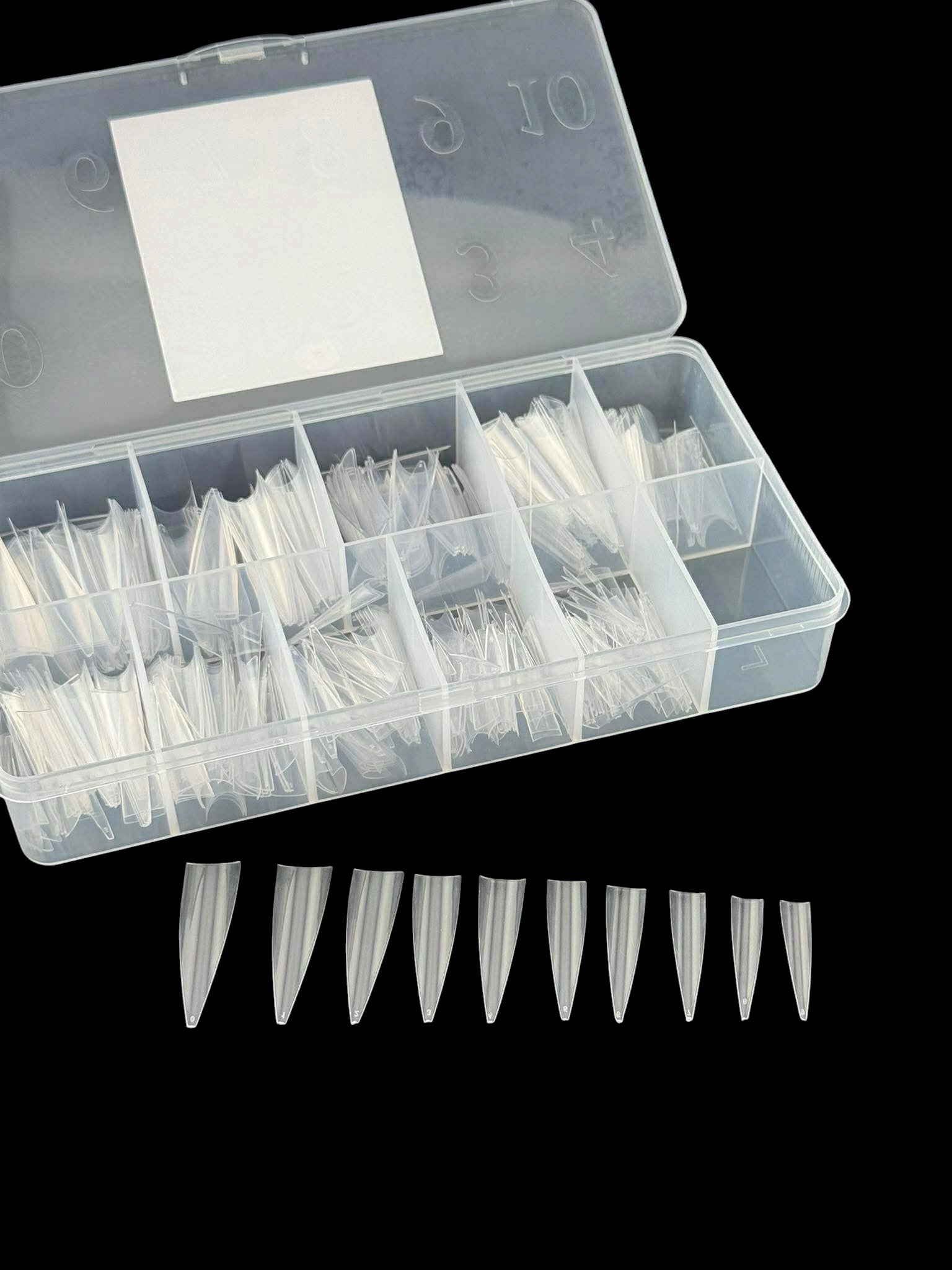 XXL Stiletto No C 500 pcs / box / Clear