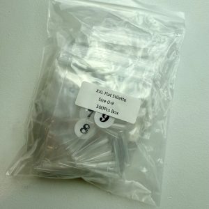 Straight Flat XXL STILETTO 500PCS/BAG - Clear