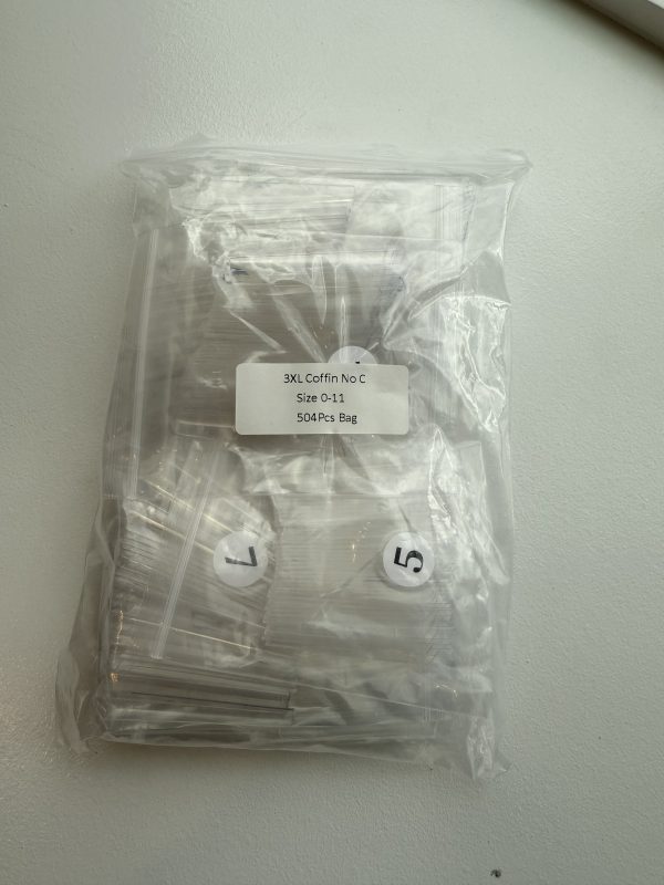 3XL Coffin No C 504 pcs/bag-clear