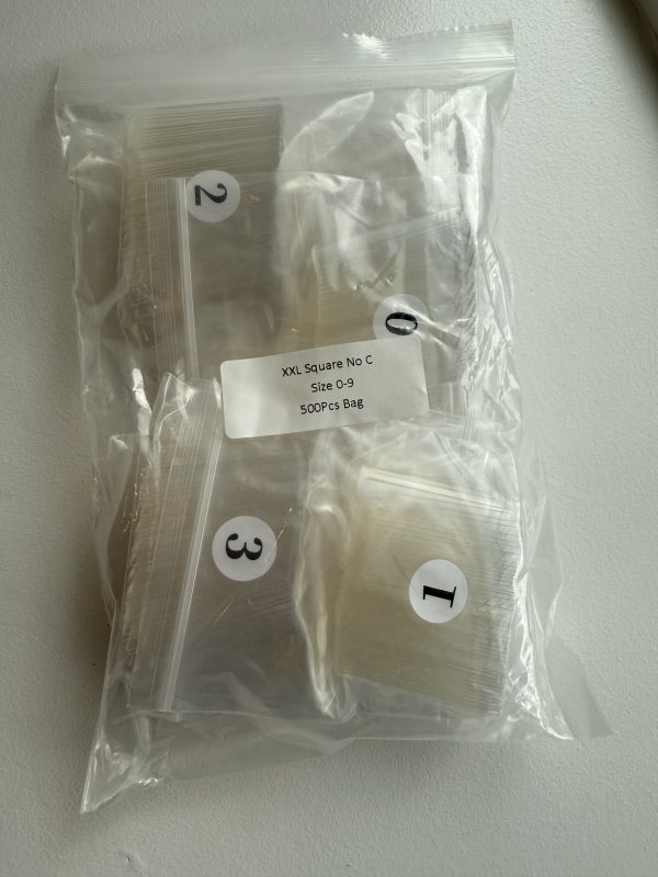 XXL square No C 500 PCS/Bag-CLEAR