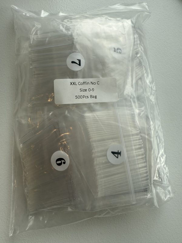 XXL Coffin No C 500 pcs/bag-clear